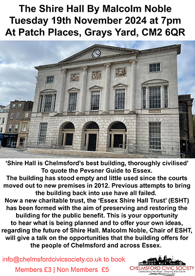 Chelmsford Civic - Tudor Chelmsford Talk - October 2024